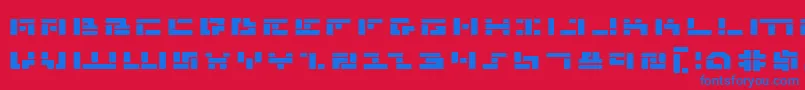 Mmanbe-fontti – siniset fontit punaisella taustalla