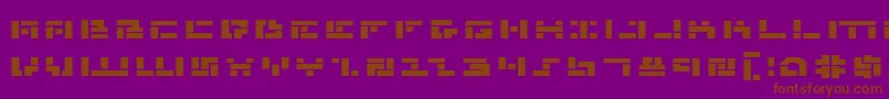 Mmanbe-fontti – ruskeat fontit violetilla taustalla