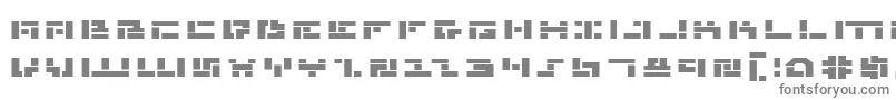 Mmanbe-fontti – harmaat kirjasimet valkoisella taustalla