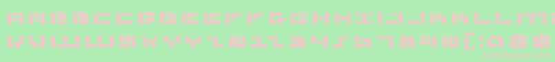 フォントMmanbe – 緑の背景にピンクのフォント