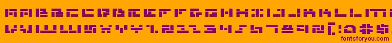 Mmanbe Font – Purple Fonts on Orange Background