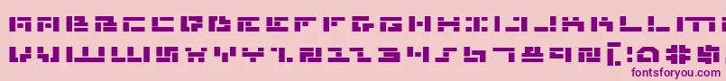 Mmanbe Font – Purple Fonts on Pink Background