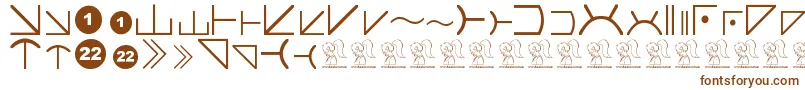 Fonte FuturamaAlienAlphabetTwo – fontes marrons