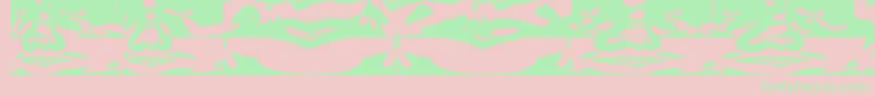 Obeydada-Schriftart – Grüne Schriften auf rosa Hintergrund