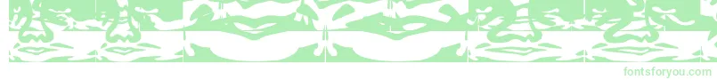 Obeydada Font – Green Fonts on White Background