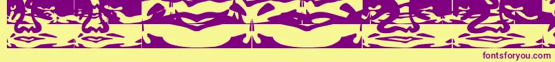 Obeydada Font – Purple Fonts on Yellow Background
