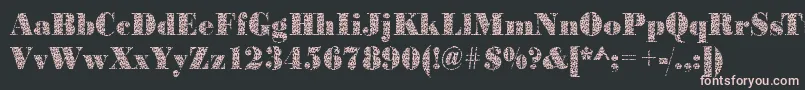 BodonitrianglesRegular Font – Pink Fonts on Black Background