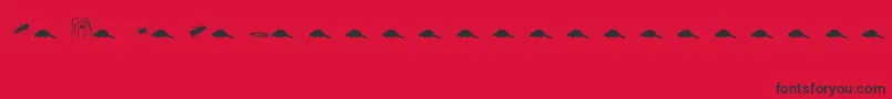 Más sobre la fuente Animals2 fuente Animals2 – Fuentes Negras Sobre Fondo Rojo