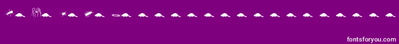 More about Animals2 Font Animals2 Font – White Fonts on Purple Background