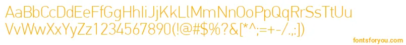 PfdintextproThin Font – Orange Fonts
