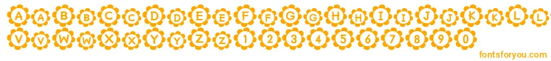 PuRiNSrb-Schriftart – Orangefarbene Schriften
