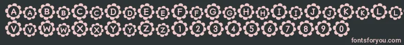 PuRiNSrb Font – Pink Fonts on Black Background