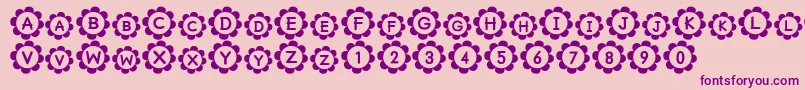 PuRiNSrb Font – Purple Fonts on Pink Background