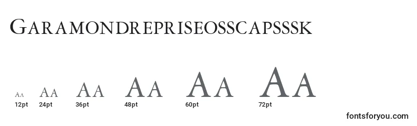 Размеры шрифта Garamondrepriseosscapsssk