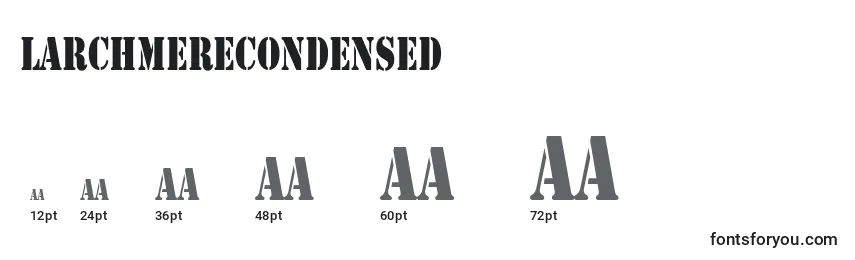 LarchmereCondensed Font Sizes