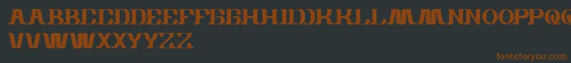 WhiteSock-fontti – ruskeat fontit mustalla taustalla