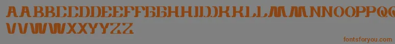 WhiteSock Font – Brown Fonts on Gray Background