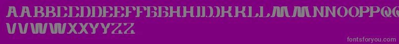 WhiteSock Font – Gray Fonts on Purple Background
