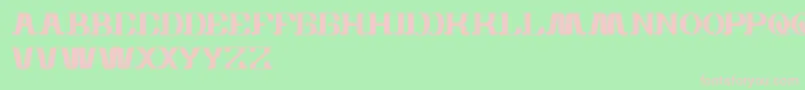 WhiteSock Font – Pink Fonts on Green Background