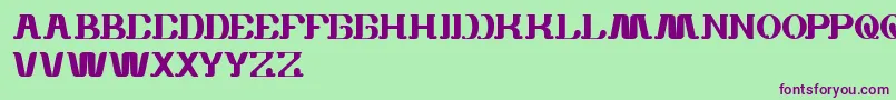 WhiteSock Font – Purple Fonts on Green Background