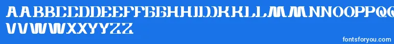 Шрифт WhiteSock – белые шрифты на синем фоне