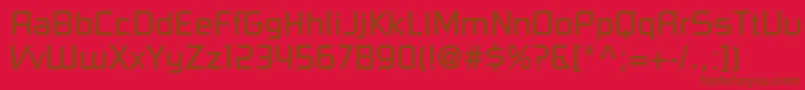 PfelectronicaRegular Font – Brown Fonts on Red Background