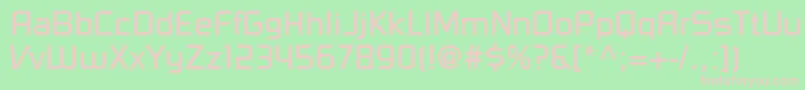 PfelectronicaRegular Font – Pink Fonts on Green Background