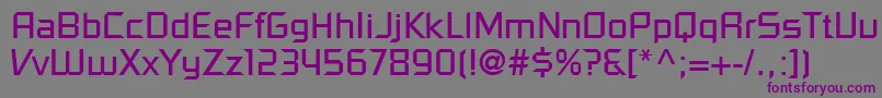 PfelectronicaRegular Font – Purple Fonts on Gray Background