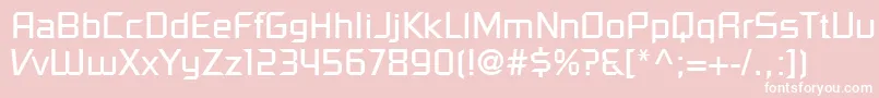 PfelectronicaRegular Font – White Fonts on Pink Background