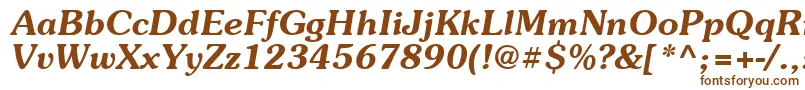 Suevermeer6Demiitalicsh Font – Brown Fonts on White Background