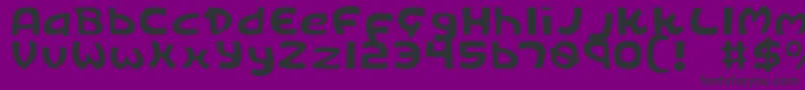 Шрифт KingsRansomLight – чёрные шрифты на фиолетовом фоне