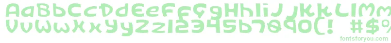 KingsRansomLight Font – Green Fonts on White Background