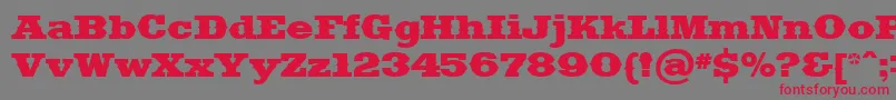Saddlebag Font – Red Fonts on Gray Background