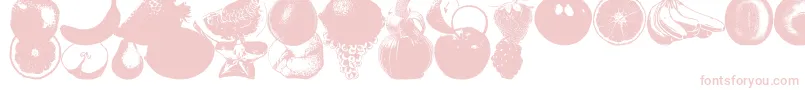 AnAppleADayFruitFont-Schriftart – Rosa Schriften