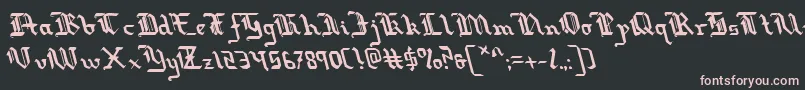 Redcoatleft Font – Pink Fonts on Black Background