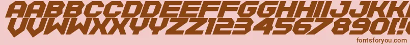 Equalize Font – Brown Fonts on Pink Background