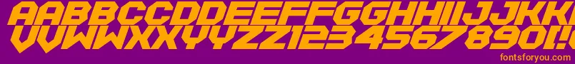 fuente Equalize – Fuentes Naranjas Sobre Fondo Morado