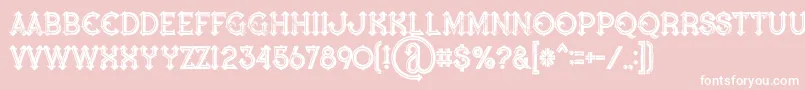 Bluenorthinlinegrunge Font – White Fonts on Pink Background