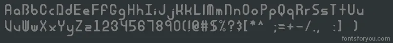 Equinox Font – Gray Fonts on Black Background