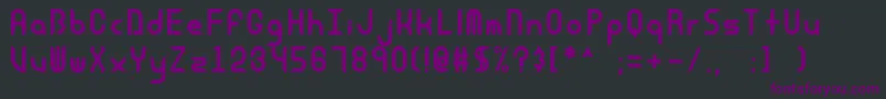 Equinox Font – Purple Fonts on Black Background