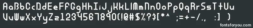 Equinox Font – White Fonts on Black Background