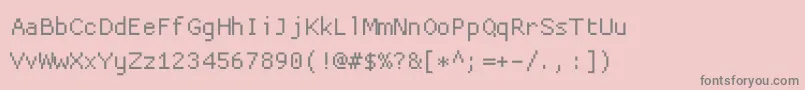 Подробнее о шрифте Proggyclean Шрифт Proggyclean – серые шрифты на розовом фоне
