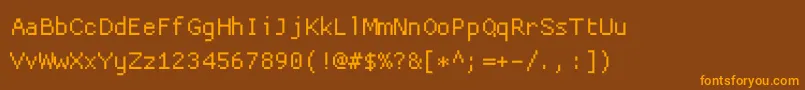 Подробнее о шрифте Proggyclean Шрифт Proggyclean – оранжевые шрифты на коричневом фоне