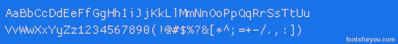 Proggycleanフォントについての詳細 フォントProggyclean – ピンクの文字、青い背景