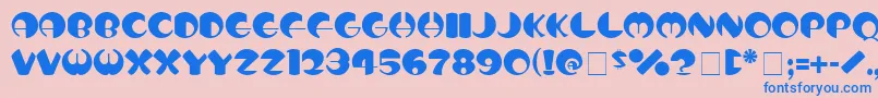 TotoNormal Font – Blue Fonts on Pink Background