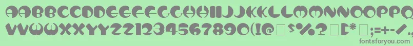 フォントTotoNormal – 緑の背景に灰色の文字