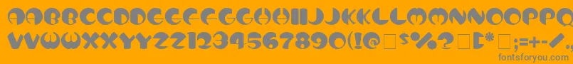 TotoNormal Font – Gray Fonts on Orange Background