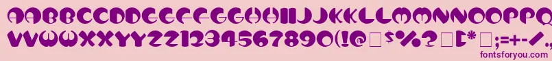 TotoNormal Font – Purple Fonts on Pink Background