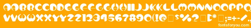 フォントTotoNormal – オレンジの背景に白い文字