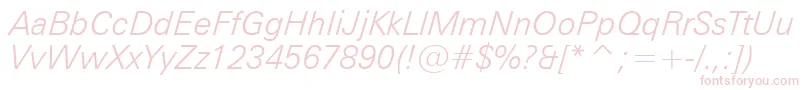 ZurichLightItalicBt Font – Pink Fonts